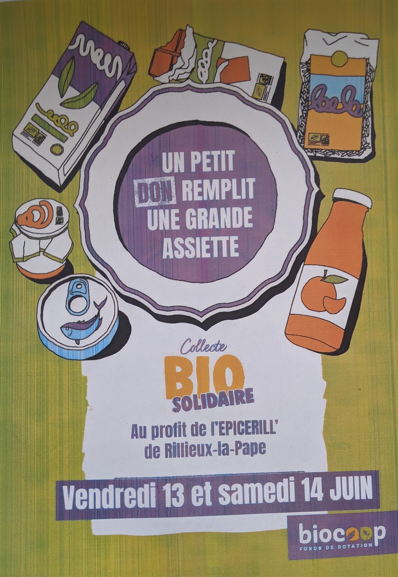 COLLECTE NATIONALE SOLIDAIRE BIOCOOP 13 ET 14 JUIN 2024 COLLECTE NATIONALE SOLIDAIRE BIOCOOP 13 ET 14 JUIN 2024