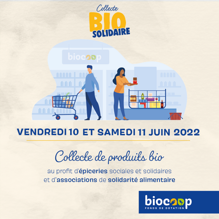 Collecte Bio et Solidaire  9 et 10 juin 2023
